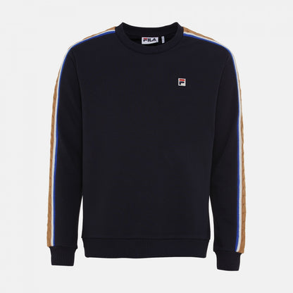 ÖRGÜ DETAYLI BİSİKLET YAKA SWEATSHIRT